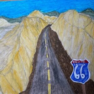 Route 66 Arizona Road Art Print